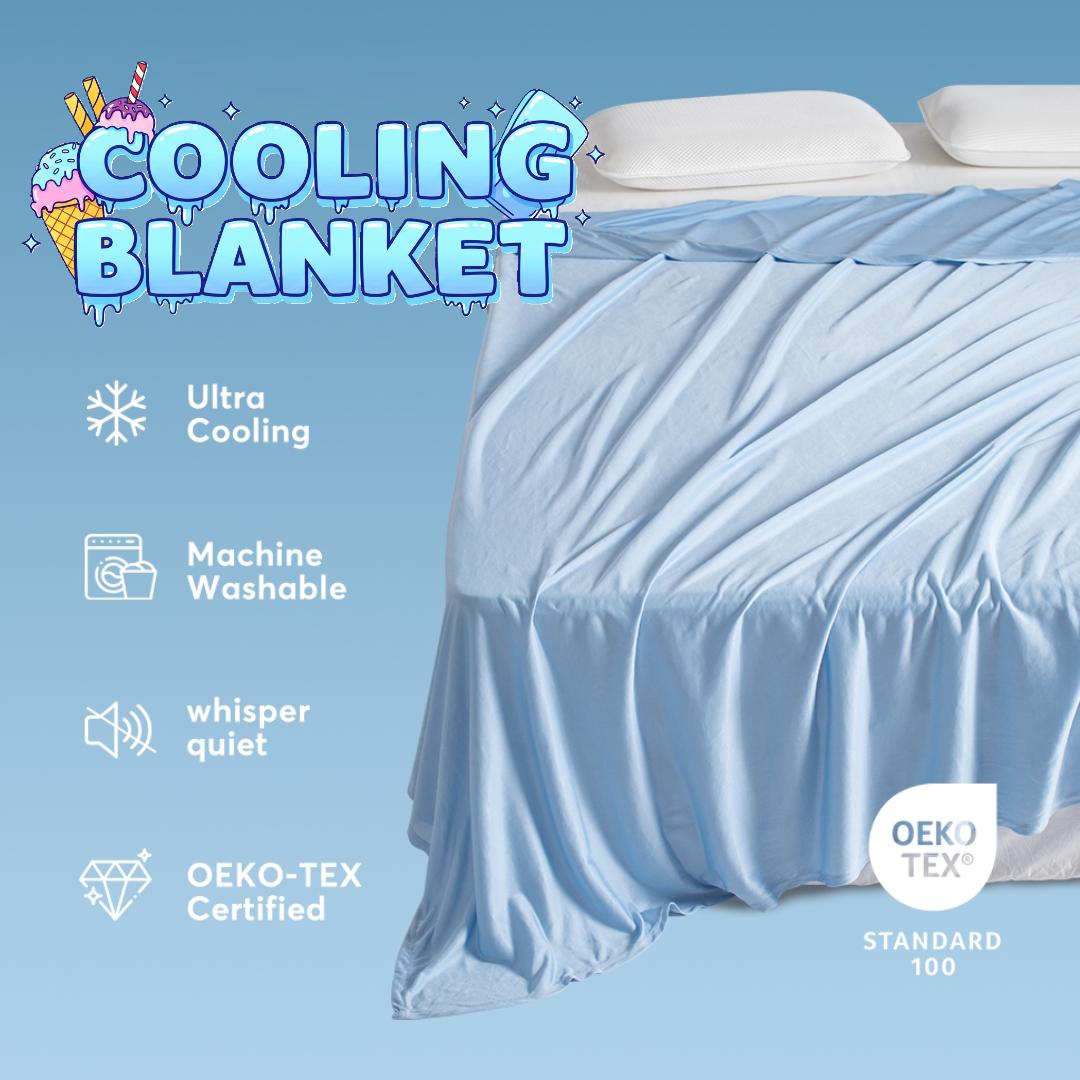 Kasentex Summer All Season Ultra Soft Silky Cooling Blanket, Hypoallergenic and Breathable