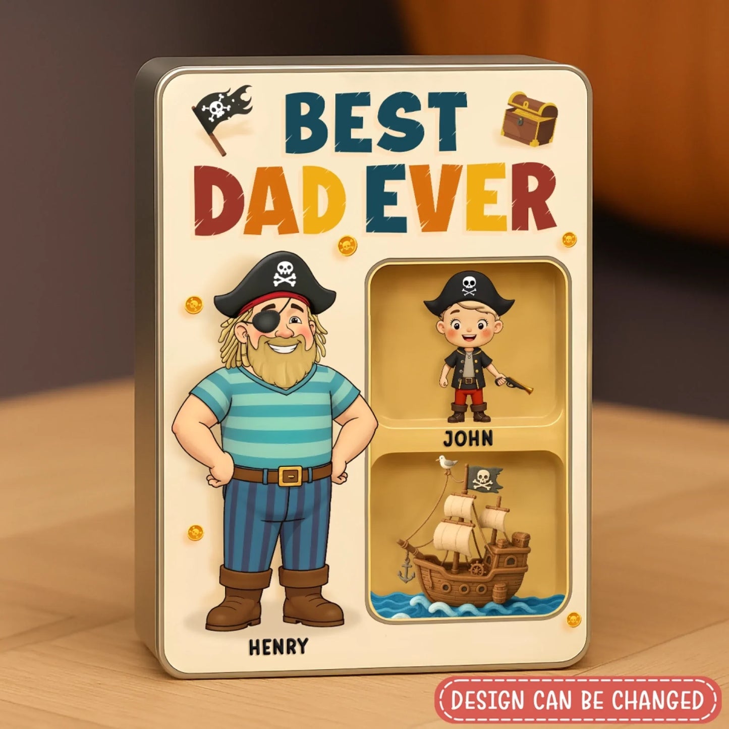Personalized Private Dad Acrylic Block - Gift Idea For Father's Day - Up To 4 Kids - Best Dad Ever