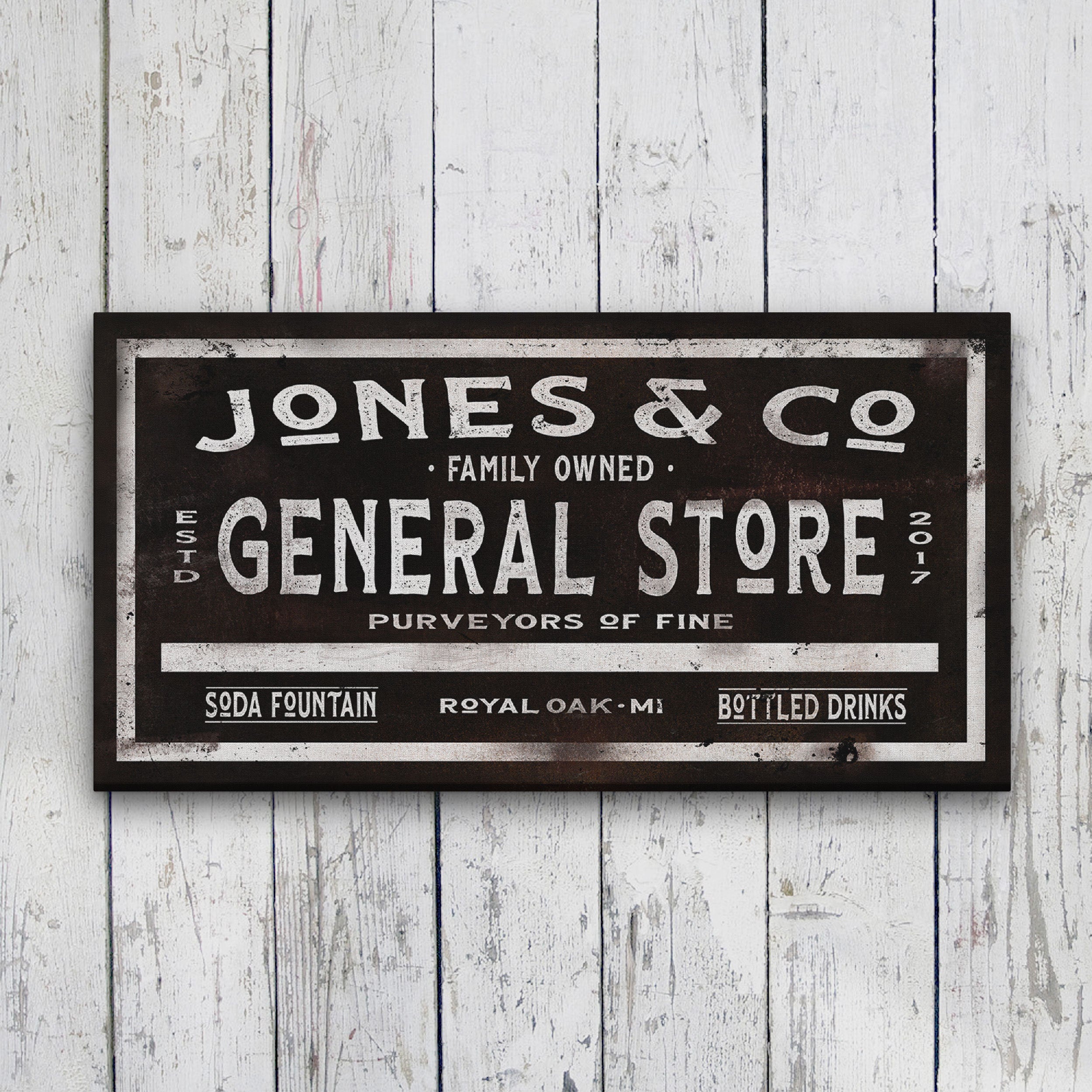Dry Goods Sign | Personalized General Store Sign | Custom Rustic Farmhouse Sign