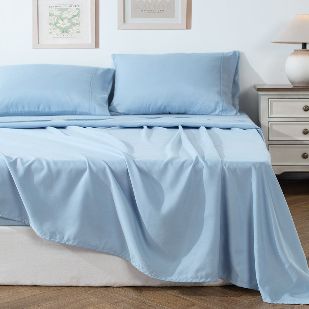 Kasentex Spring Soft Sheet Bedding Set in Deep Pocket, Hypoallergenic and Breathable, Room Decor, Graduation Gifts