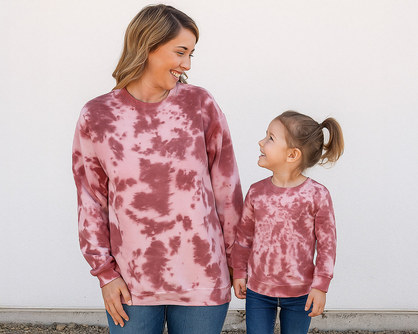 Matching Tie Dye Sweatshirt Set | Mom, Dad & Baby Outfits