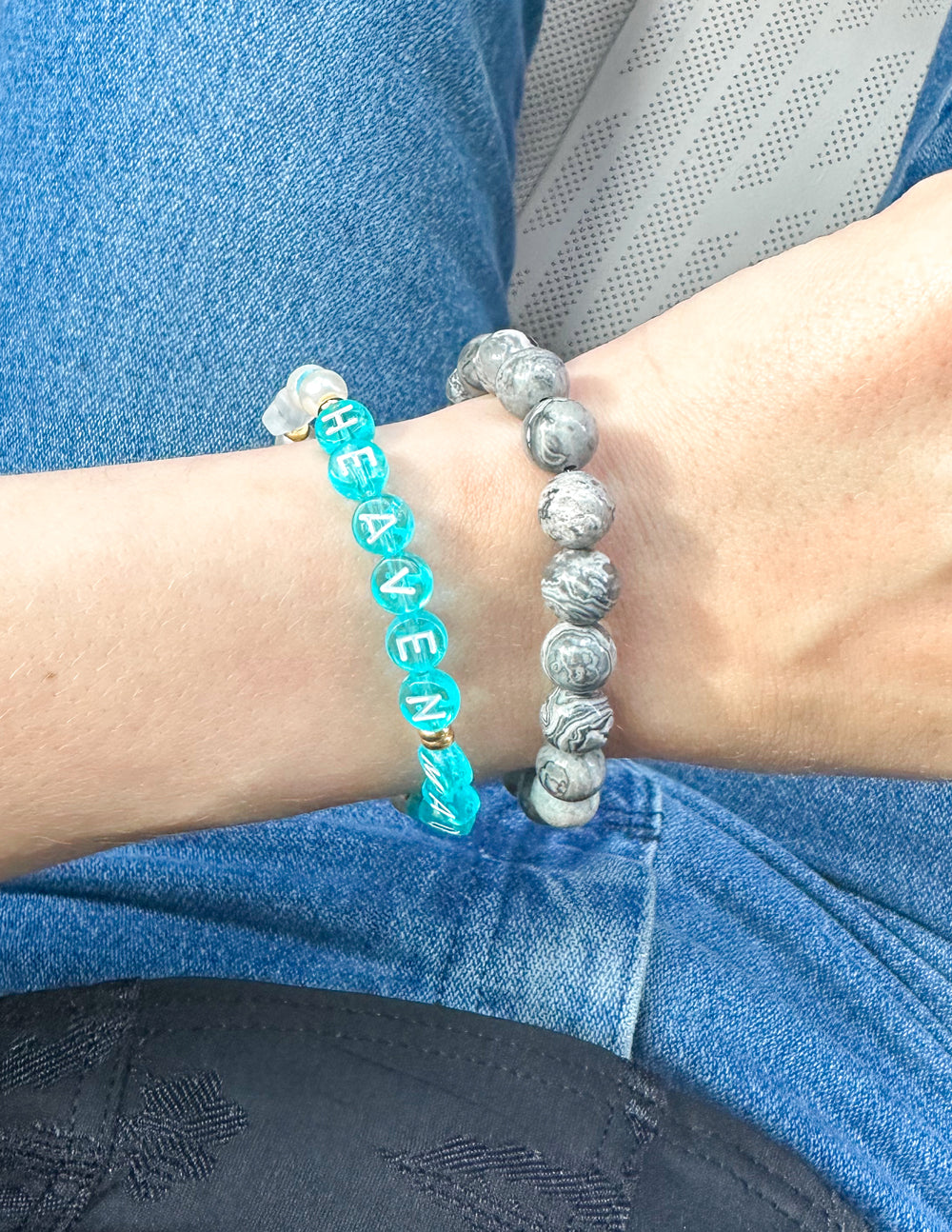 Pulsera con letras de Heaven Made