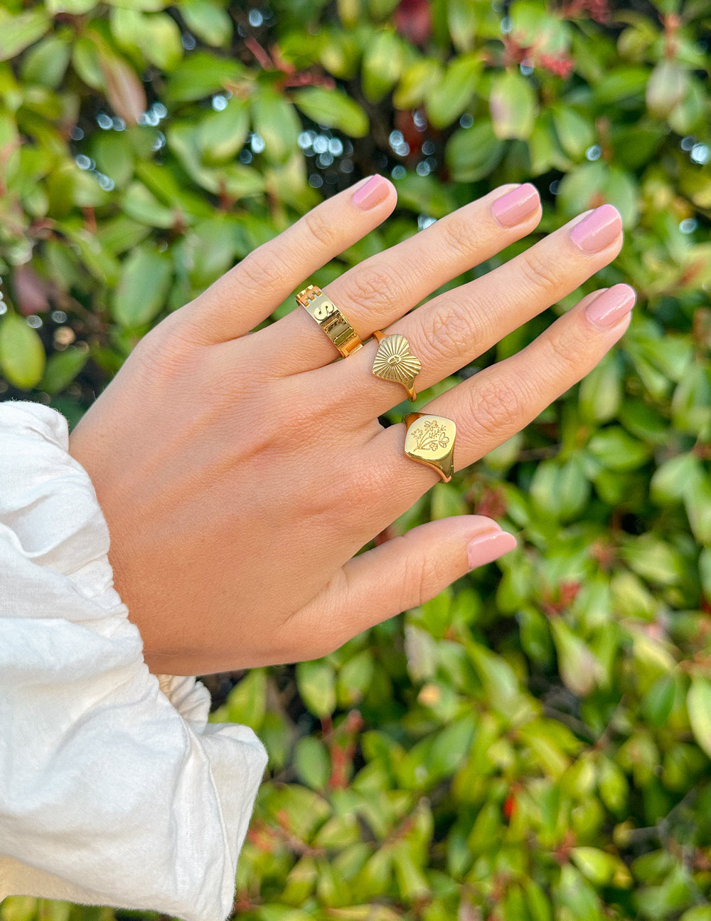 Floral Signet Ring