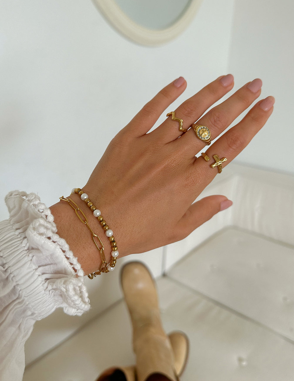 Anillo Ondulado Texturizado