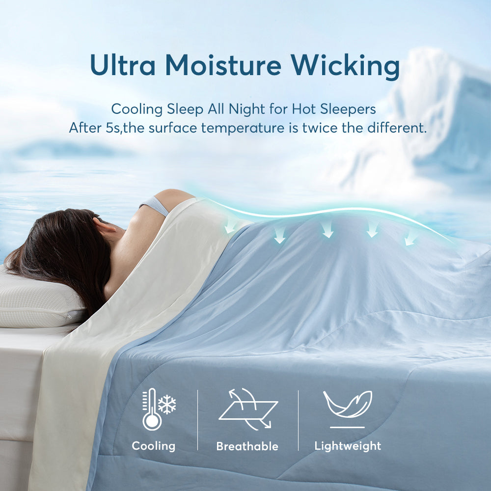 Kasentex Summer All Season Ultra Soft Cooling Blanket Comforter, Hypoallergenic and Breathable, Room Decor, Graduation Gifts