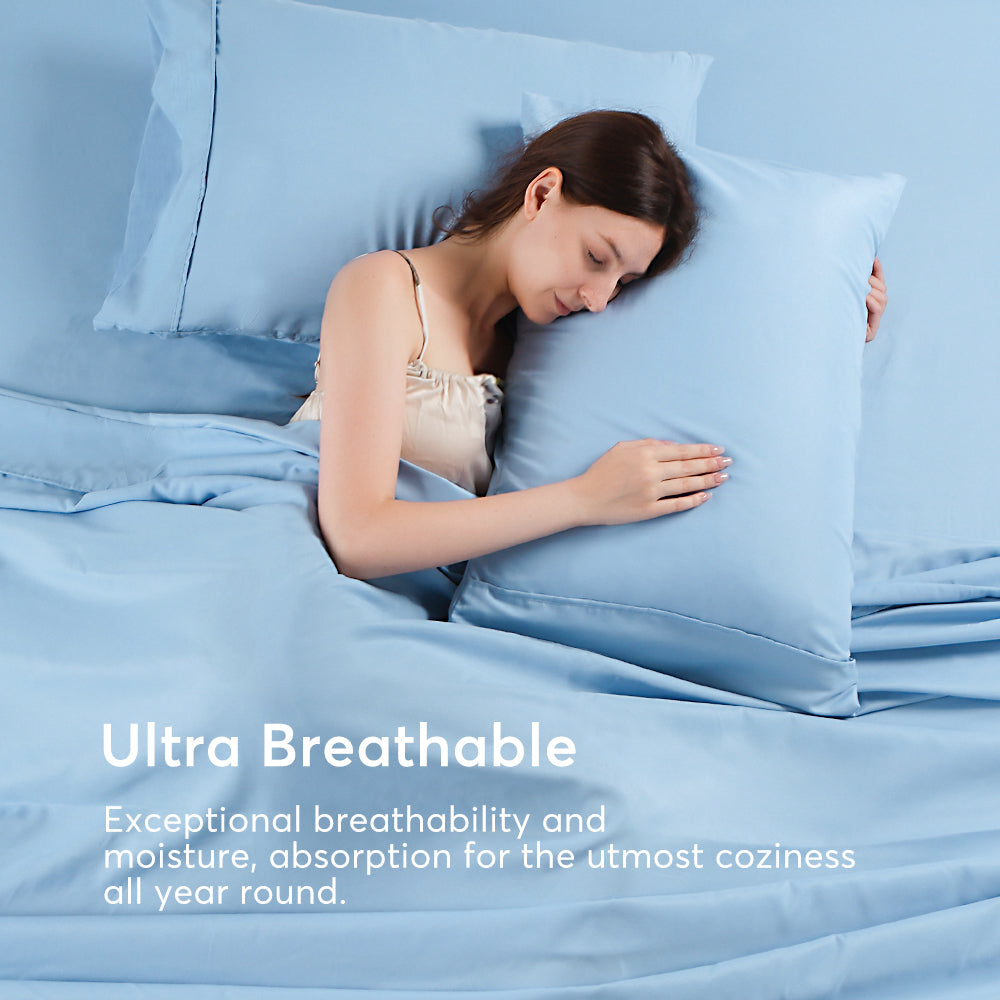 Kasentex Spring Soft Sheet Bedding Set in Deep Pocket, Hypoallergenic and Breathable, Room Decor, Graduation Gifts