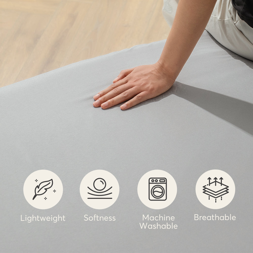 Kasentex Spring All Season Deep Pocket Fitted Sheet Set with Pillowcases, Room Decor, Graduation Gifts