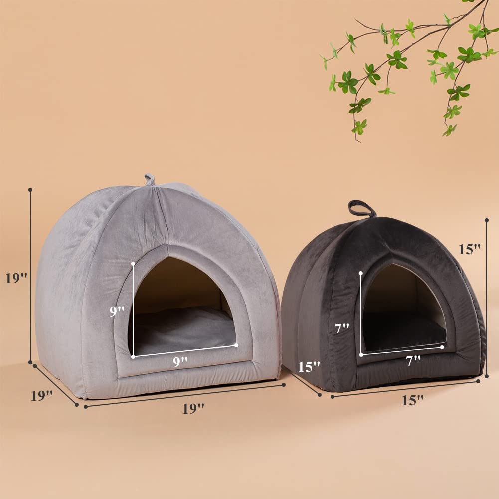 Kasentex Cat Bed, Lovely Tent with Removable Washable Pillow Cushion