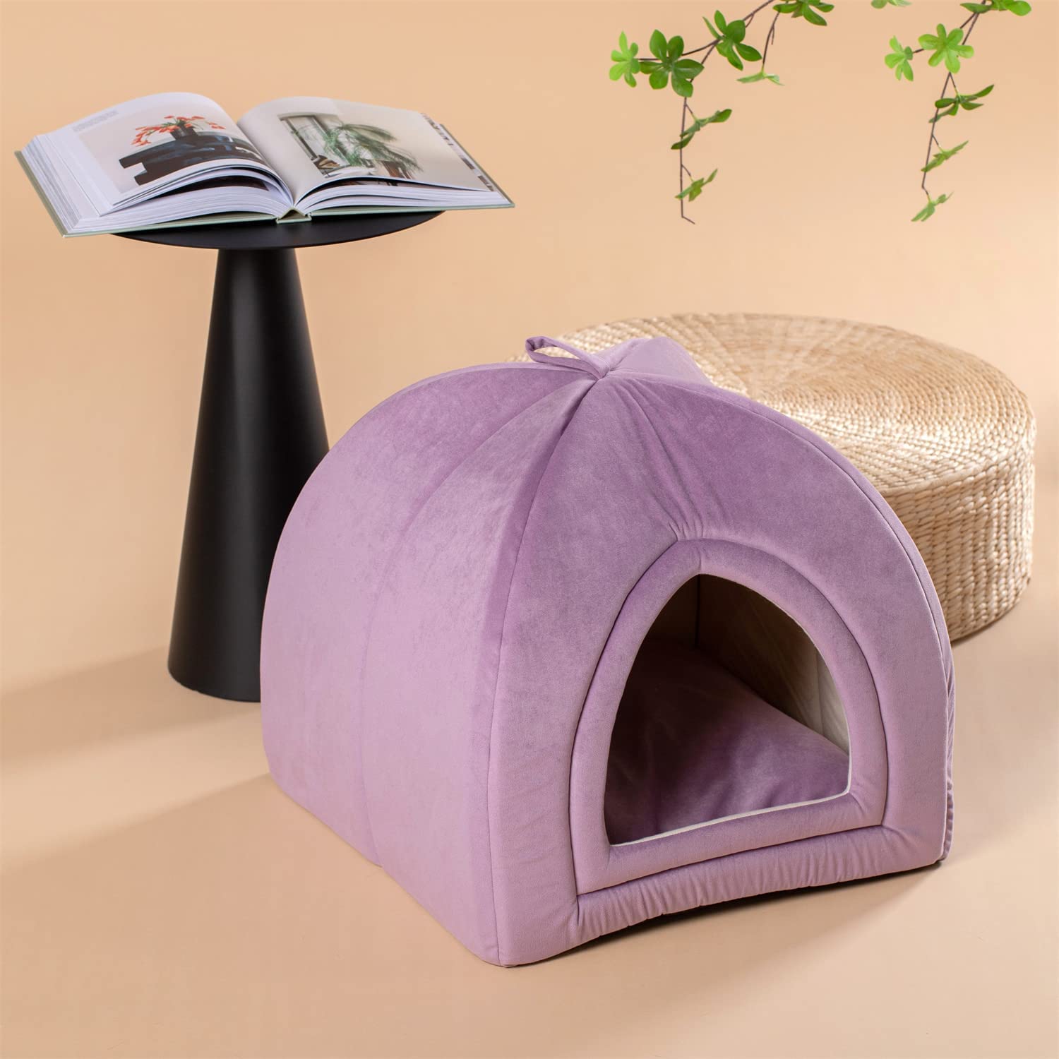 Kasentex Cat Bed, Lovely Tent with Removable Washable Pillow Cushion