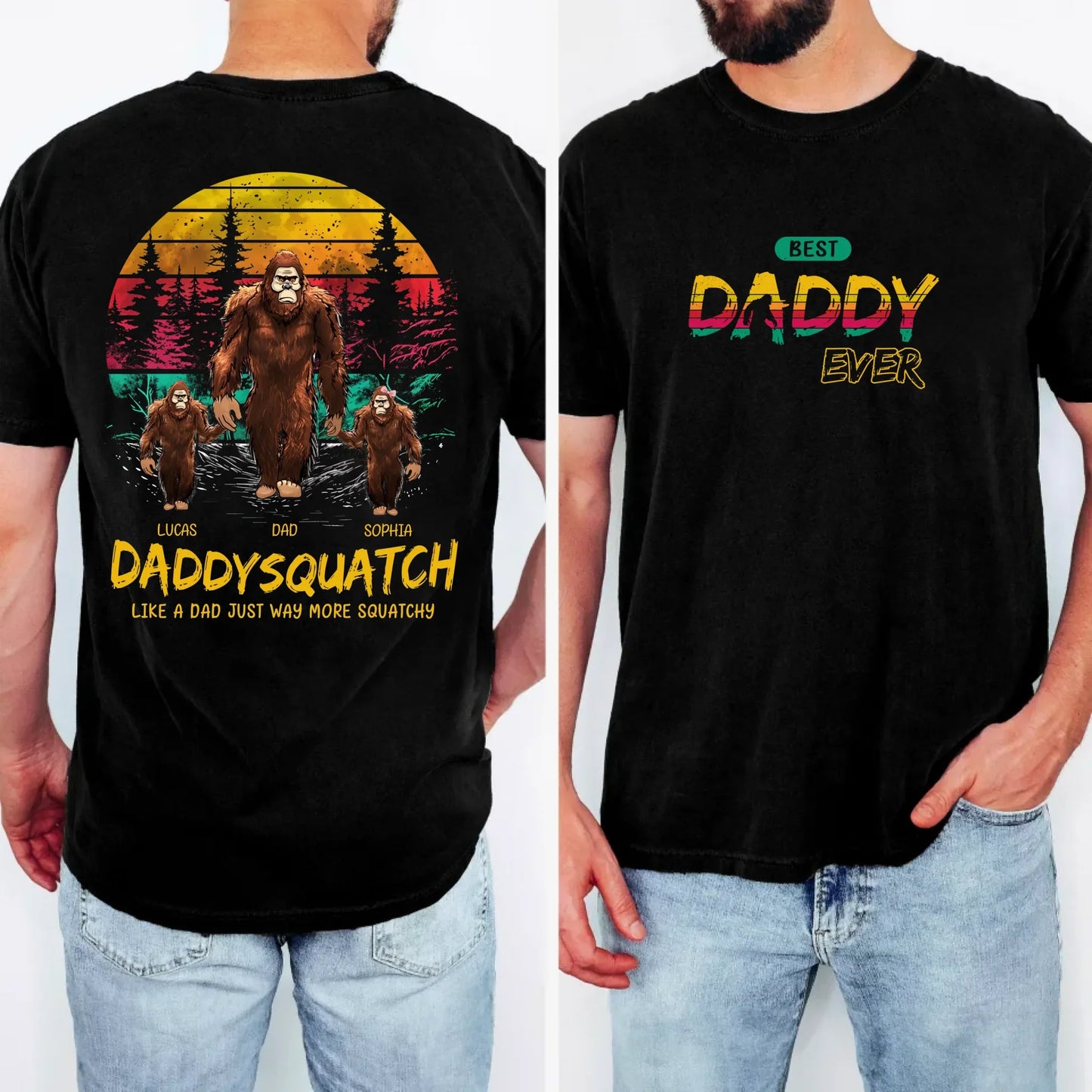 Personalized Dadsquatch/ Grandpasquatch T-shirt/ Hoodie/ Sweater - Father's Day Gift Idea