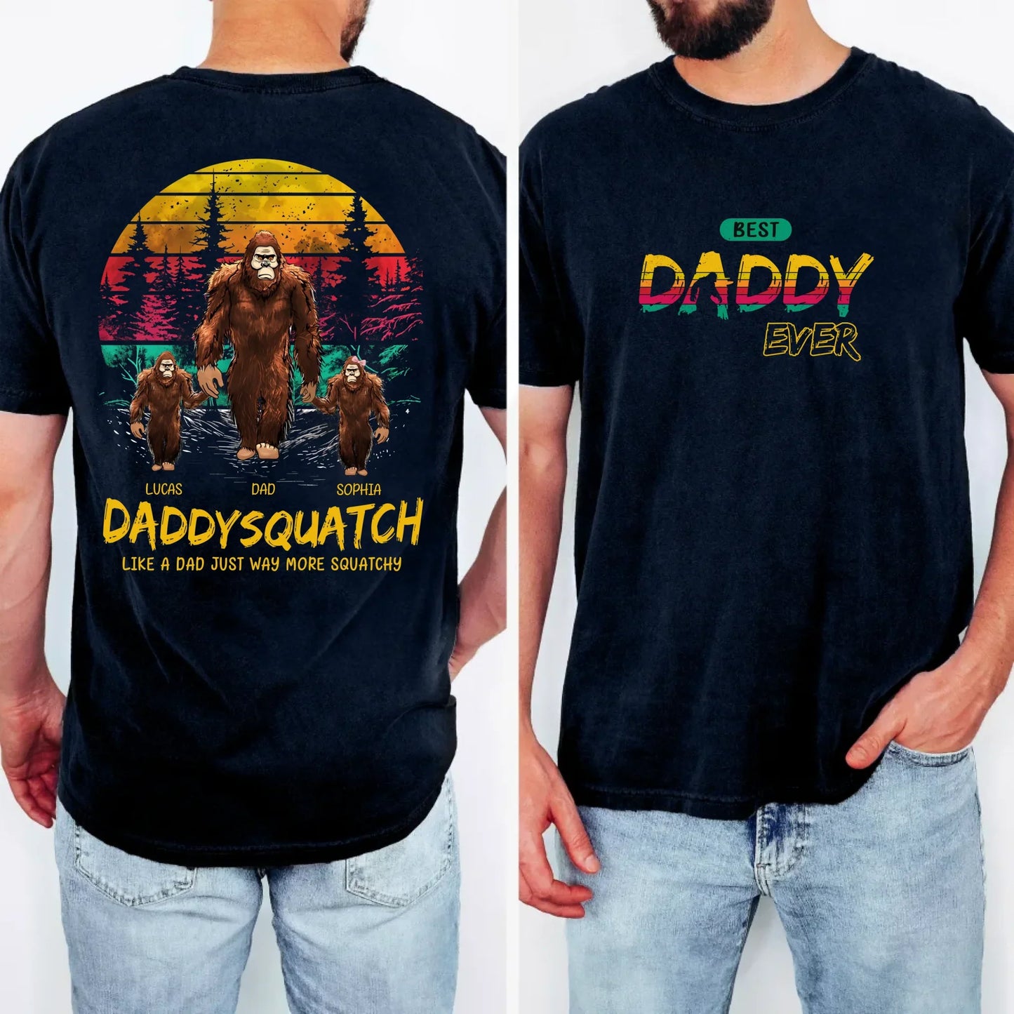 Personalized Dadsquatch/ Grandpasquatch T-shirt/ Hoodie/ Sweater - Father's Day Gift Idea