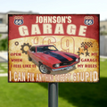 Personalized Garage Metal Sign - Upload Photo - Gift Idea For Father/Grandpa