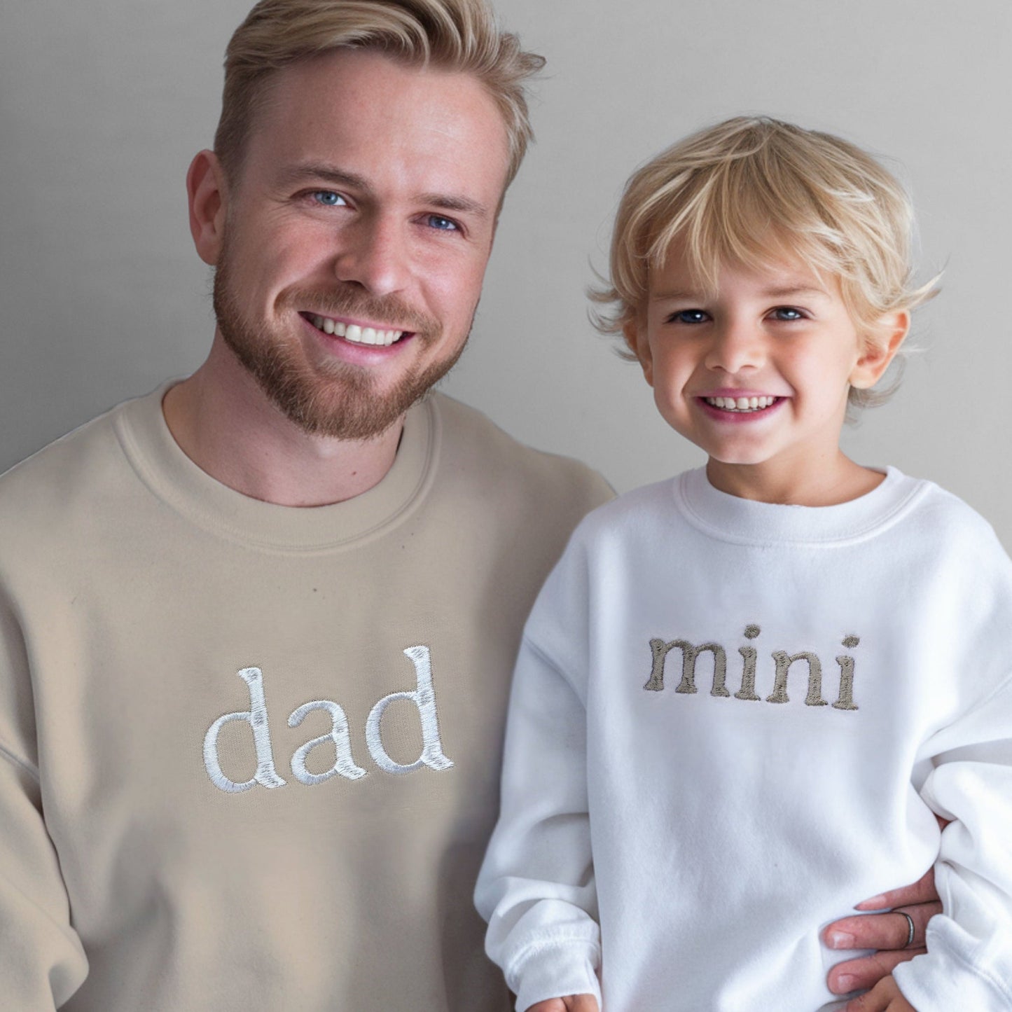 Custom Family Matching Sweatshirts | Embroidered Mama Dad & Baby