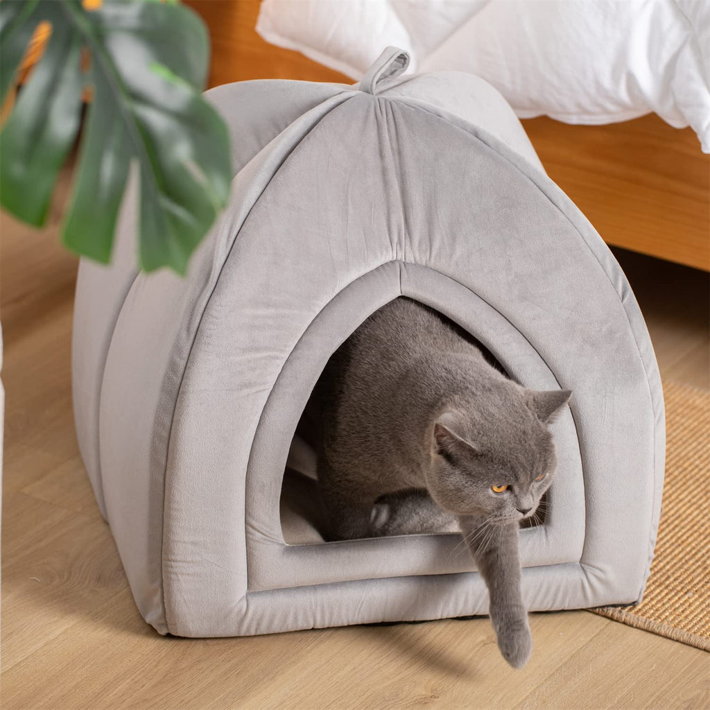 Kasentex Cat Bed, Lovely Tent with Removable Washable Pillow Cushion