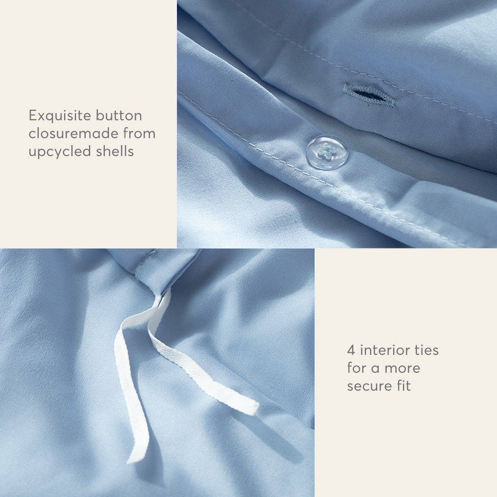 Kasentex Spring Duvet Cover Bedding Set with Duvet Cover, Pillowcase, Fitted Sheet, Hypoallergenic and Breathable, Room Decor, Graduation Gifts