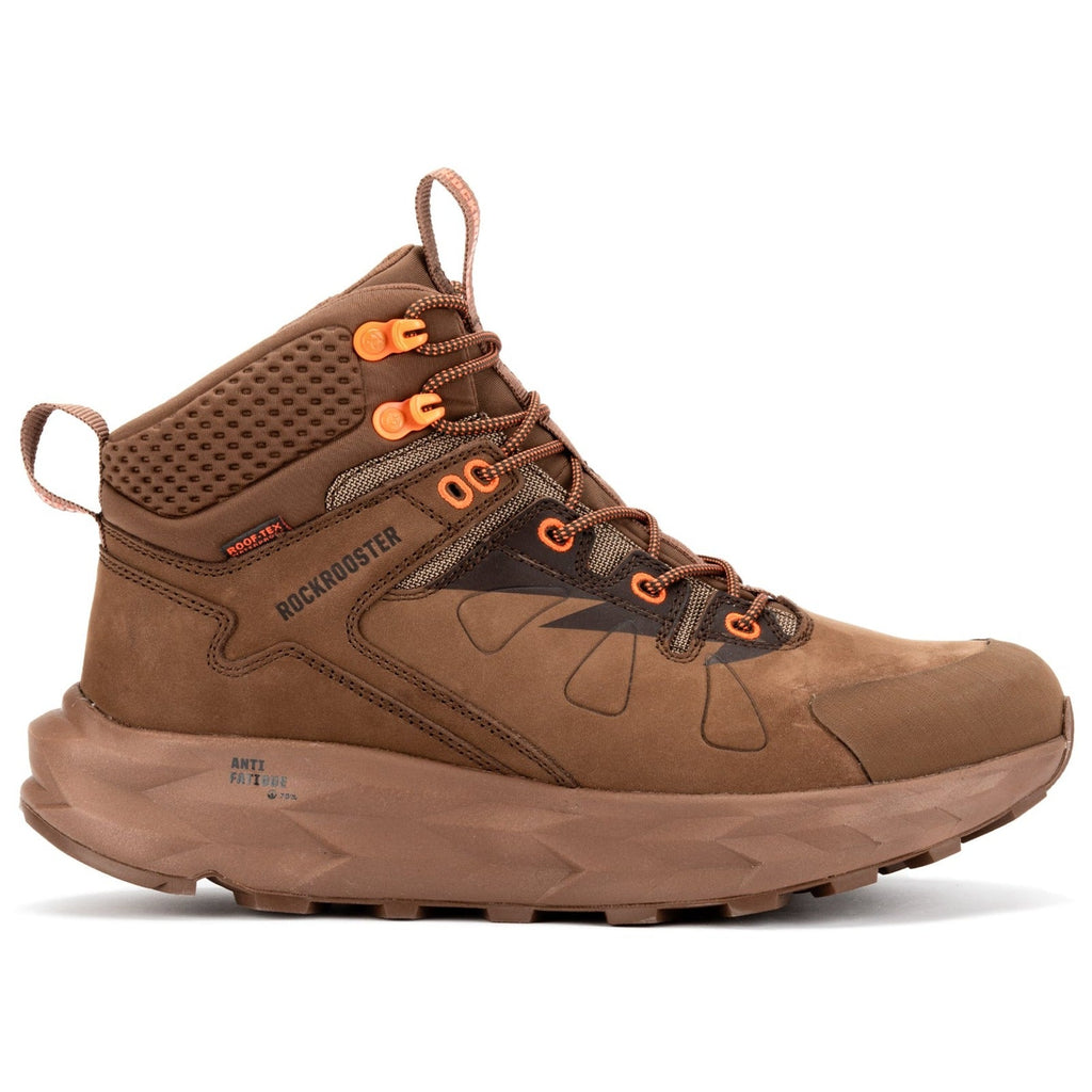 ROCKROOSTER Farmington Brown 6 Inch Waterproof Hiking Boots with VIBRAM® Outsole OC21031