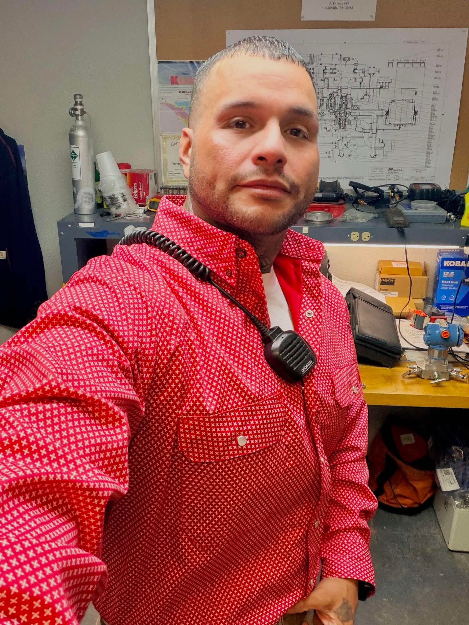 FR Pearl Snap Workshirt - Alpha Red
