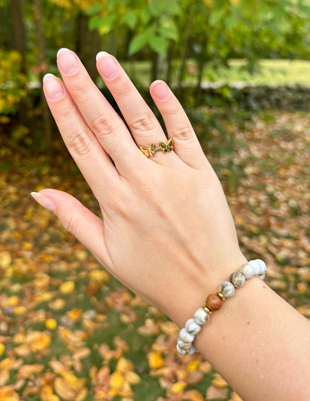 Anillo Vuelo de Mariposa