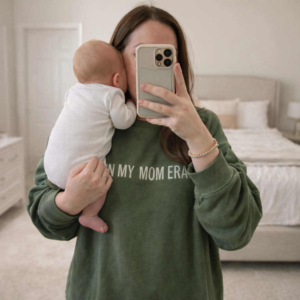 In My Mom Era & In My Baby Era Matching Embroidered Outfits