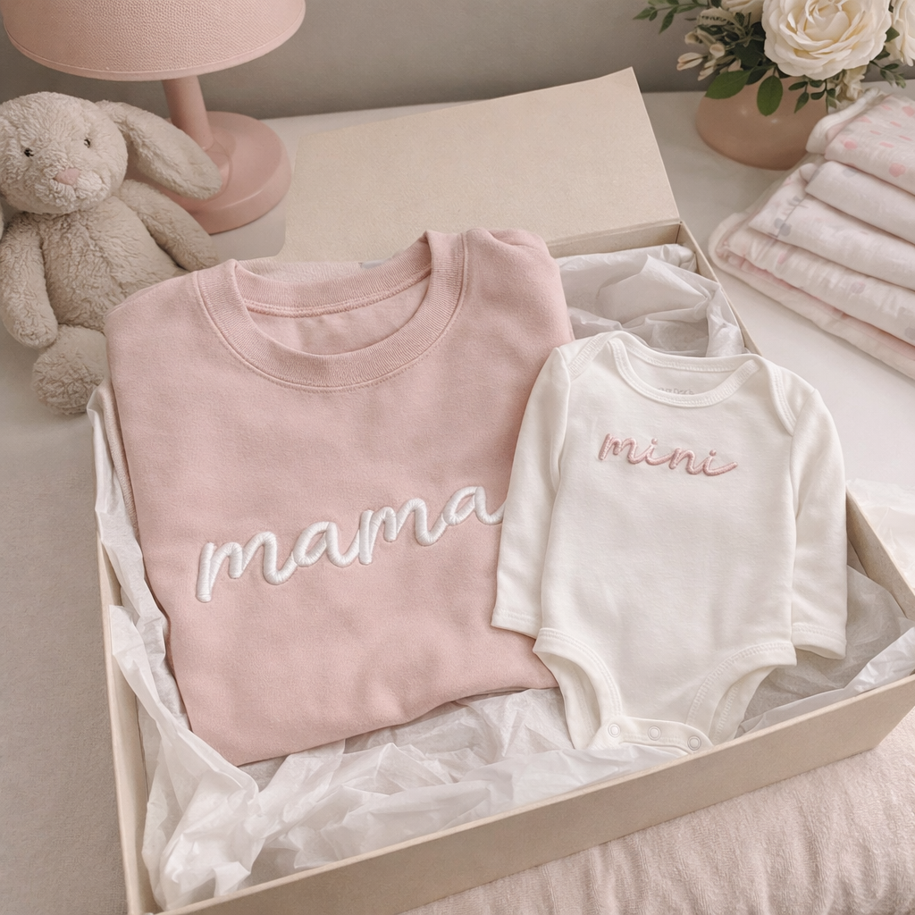 Mama & Mini Embroidered Set