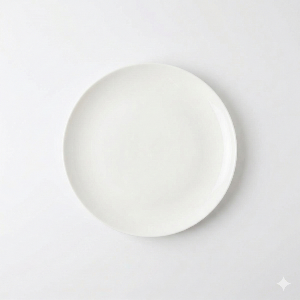 Angelic White Bread and Butter Plates - Set of 4
