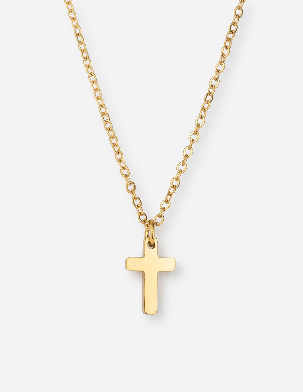 Collar de cruz de oro
