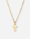 Collar de cruz de oro