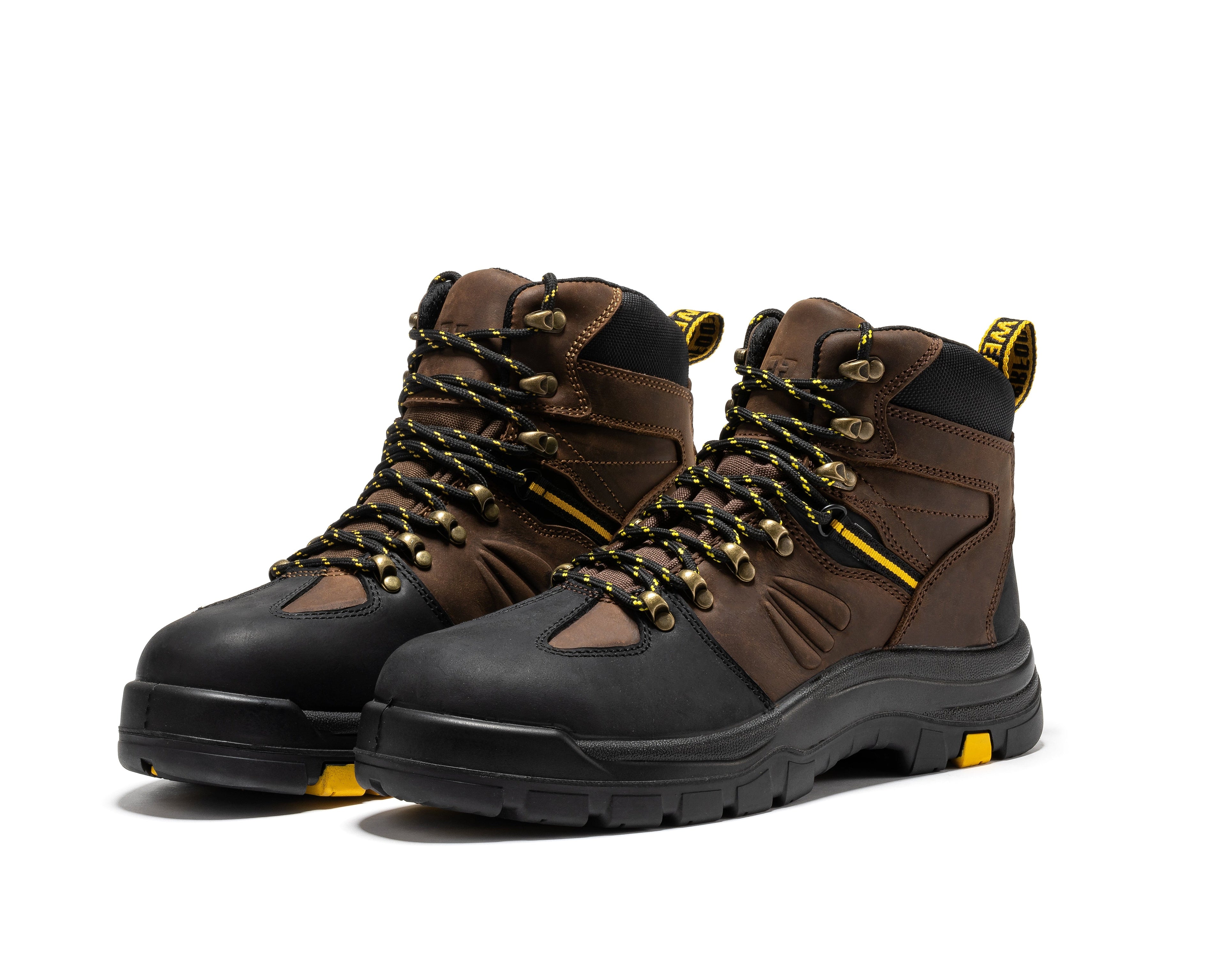 ROCKROOSTER Marfa Brown 6-inch Waterproof Composite Toe Leather Work Boots CP211