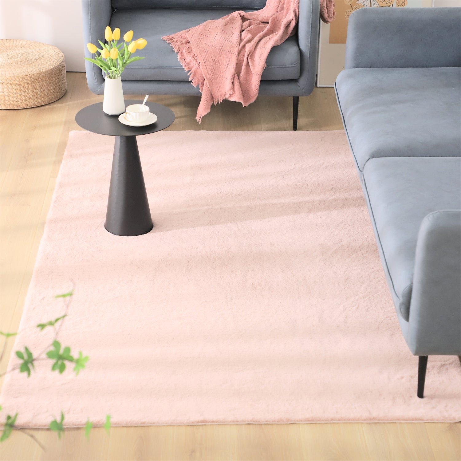 Kasentex Spring Fluffy Elegant Faux Fur Area Rugs, Ultra Soft, Room Decor, Graduation Gifts, Fathers Day Gift, Mom Gift, Easter Gift