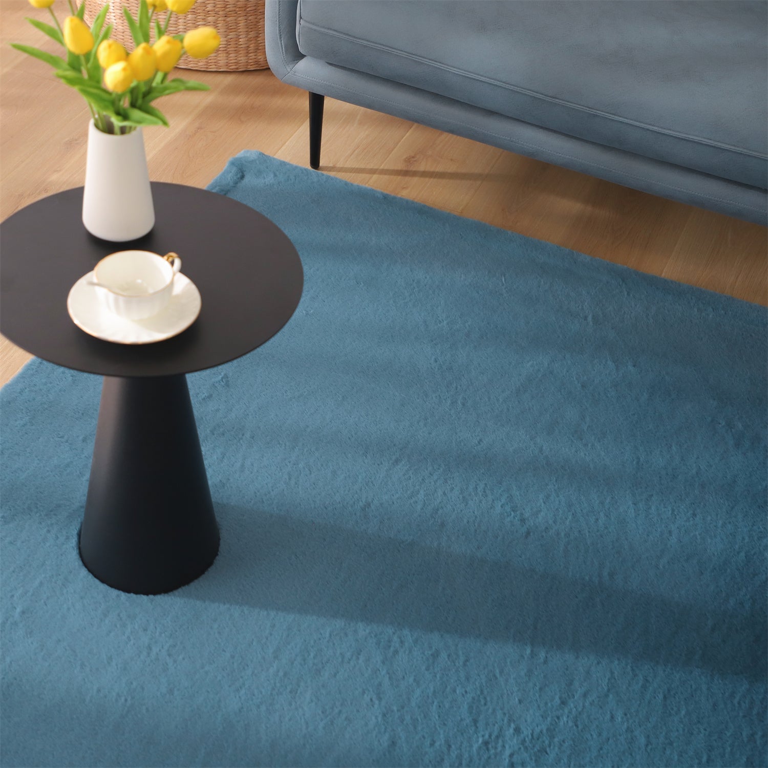 Kasentex Spring Fluffy Elegant Faux Fur Area Rugs, Ultra Soft, Room Decor, Graduation Gifts, Fathers Day Gift, Mom Gift, Easter Gift