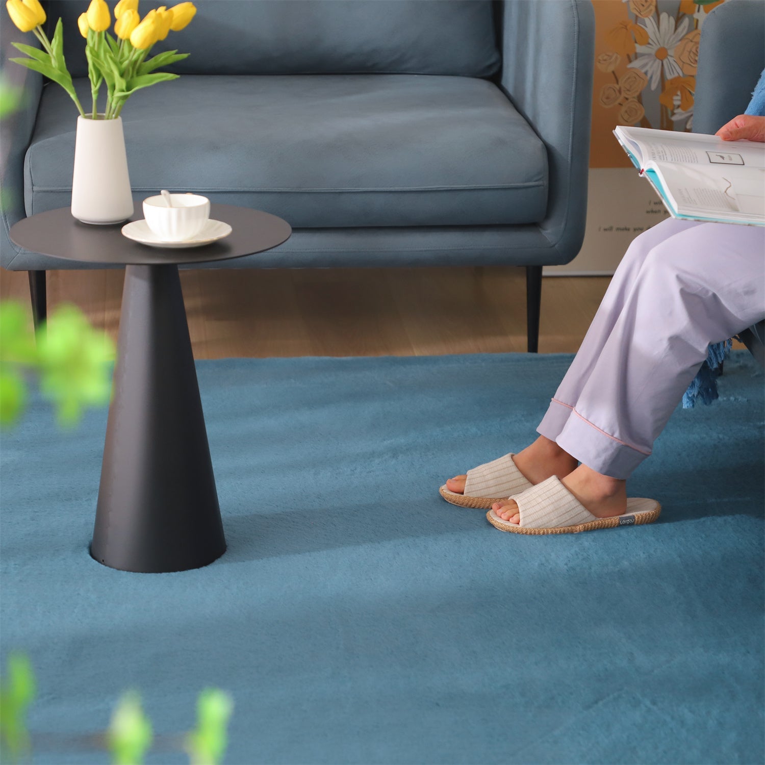 Kasentex Spring Fluffy Elegant Faux Fur Area Rugs, Ultra Soft, Room Decor, Graduation Gifts, Fathers Day Gift, Mom Gift, Easter Gift