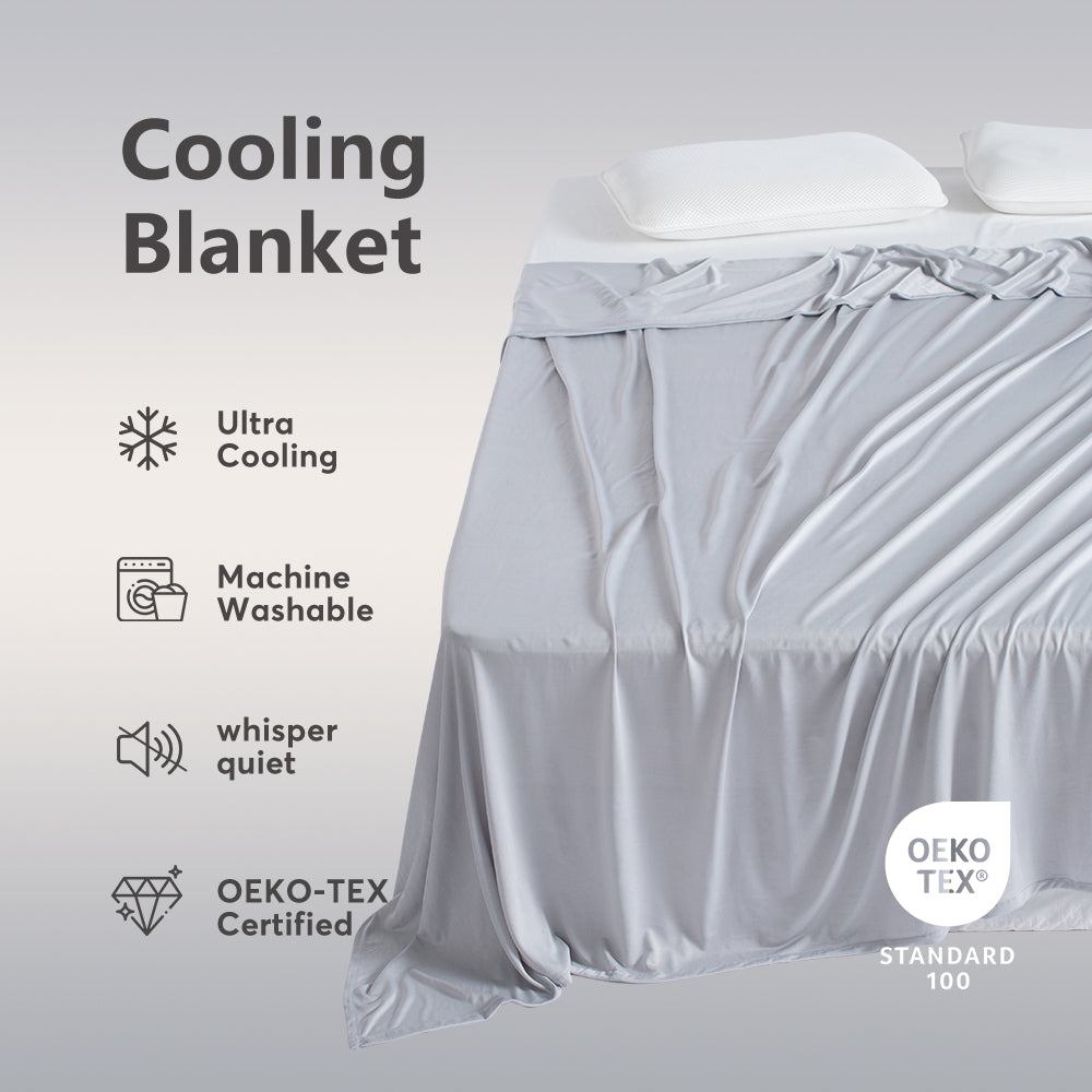 Kasentex Summer All Season Ultra Soft Silky Cooling Blanket, Hypoallergenic and Breathable