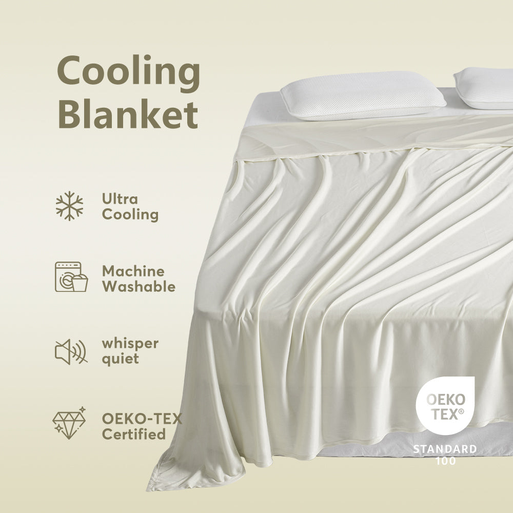 Kasentex Summer All Season Ultra Soft Silky Cooling Blanket, Hypoallergenic and Breathable