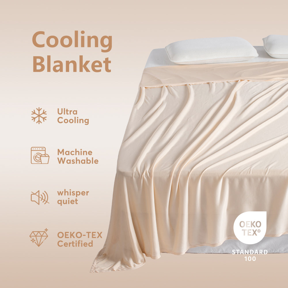 Kasentex Summer All Season Ultra Soft Silky Cooling Blanket, Hypoallergenic and Breathable
