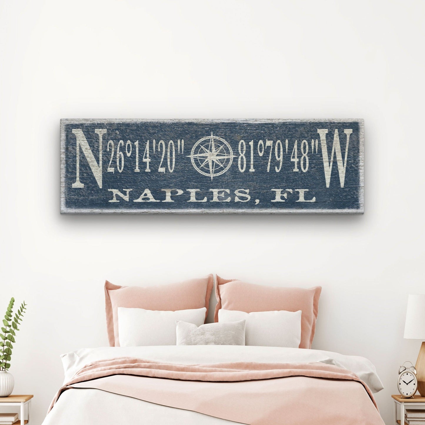 Compass Rose Canvas Sign