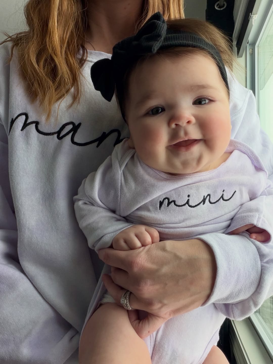 Mommy and Me Custom Embroidered Matching Tie Dye Sweatshirts