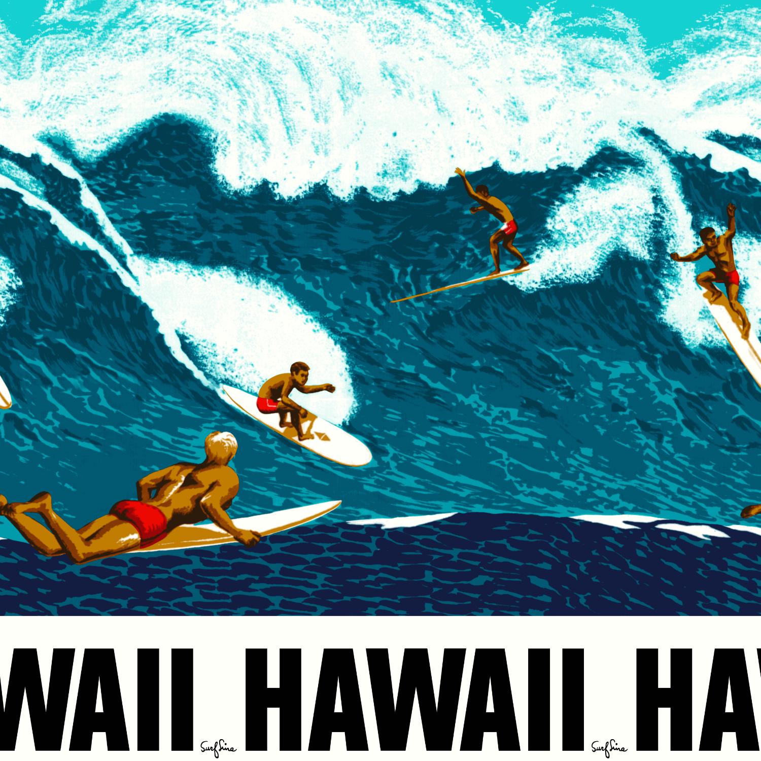 Farmers' Market Bag - Big Wave