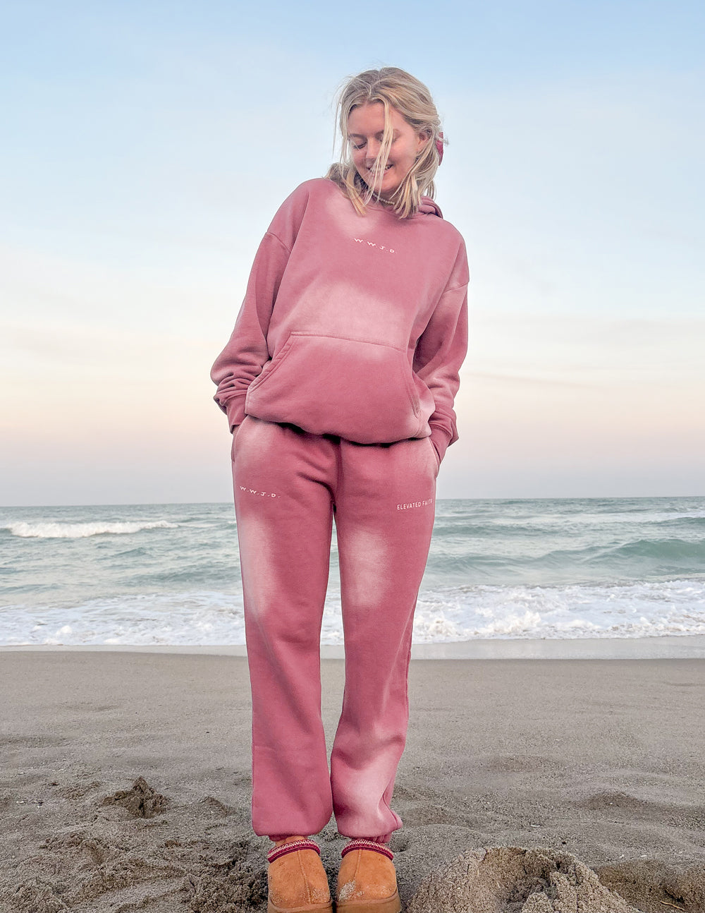WWJD Pink Unisex Sweatpants