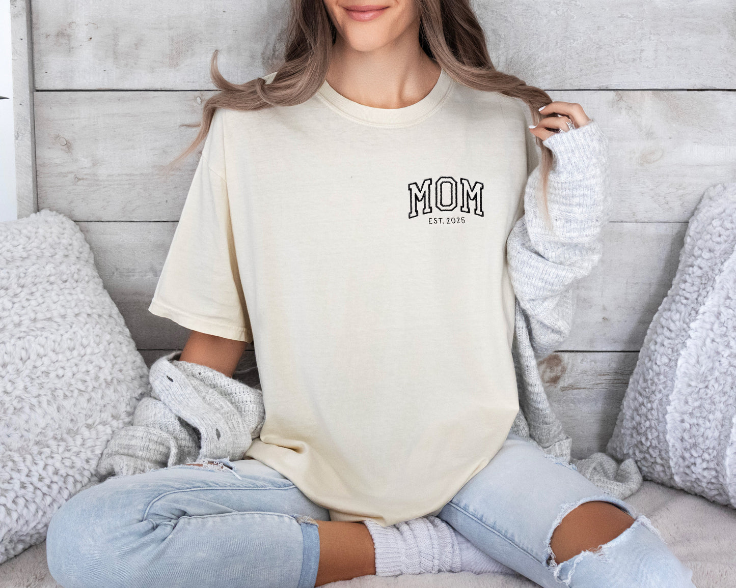 Mom, Dad and Mini Embroidered Family Shirts