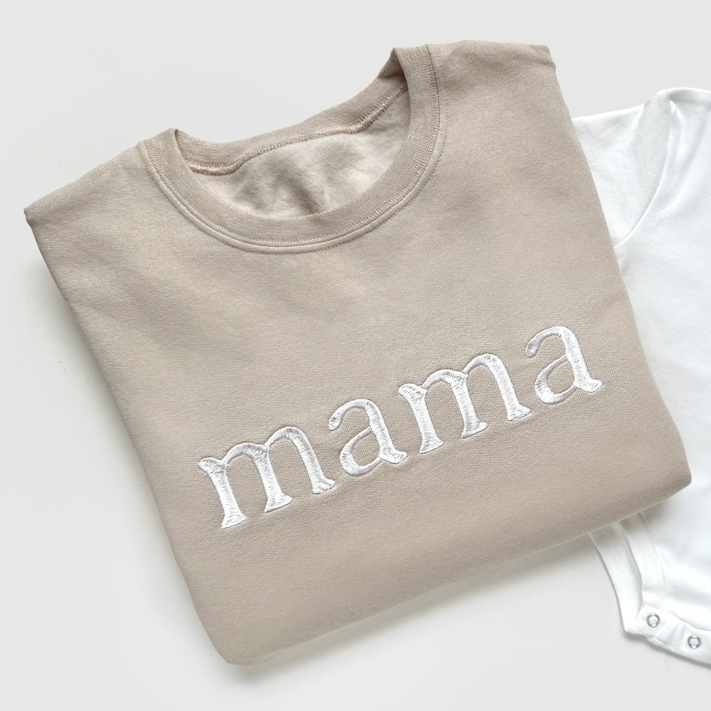 Custom Family Matching Sweatshirts | Embroidered Mama Dad & Baby