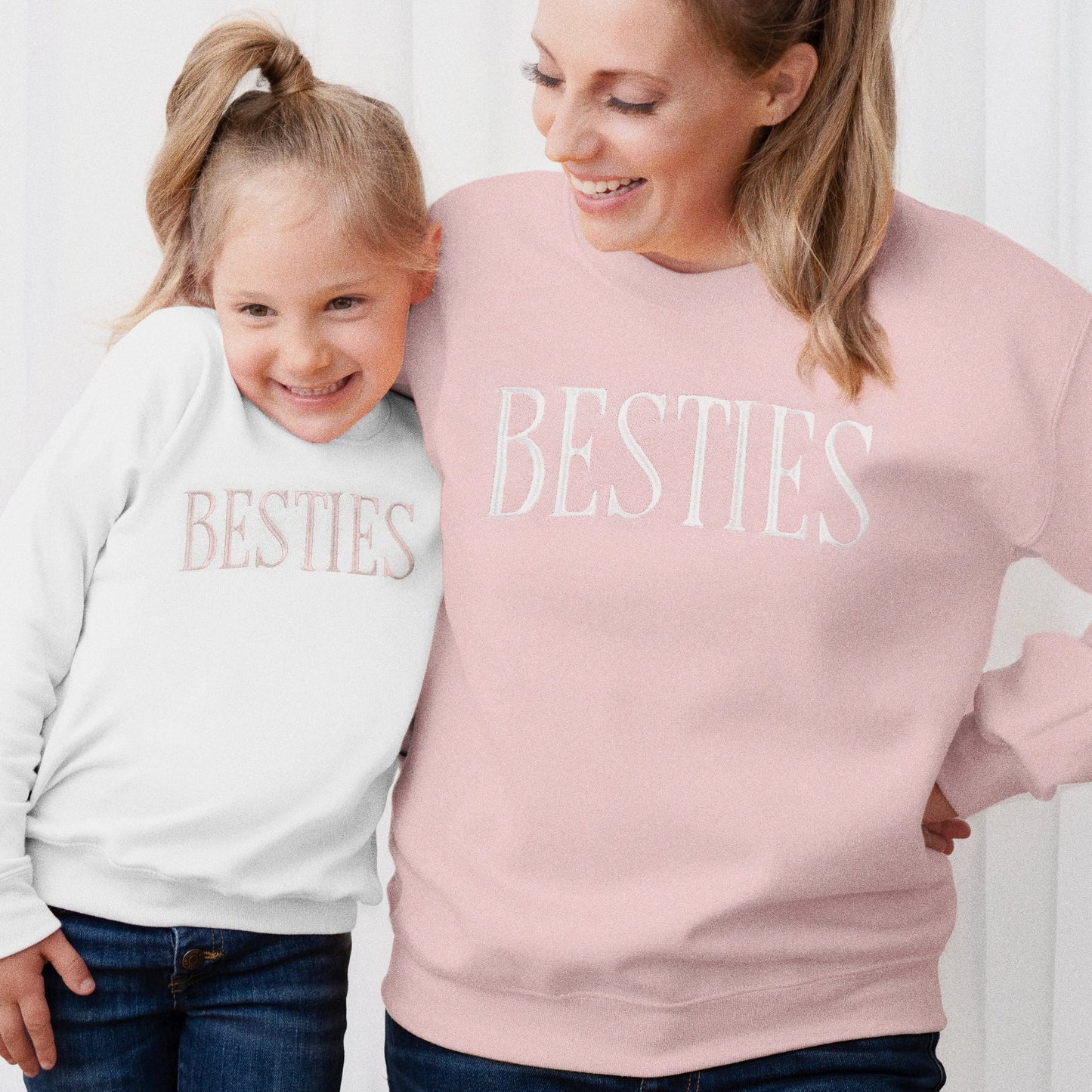 Besties Matching Outfits | Mom and Mini Embroidered Set