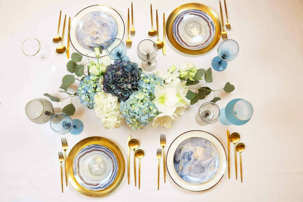 Blue Cloud Plate-Set of 4