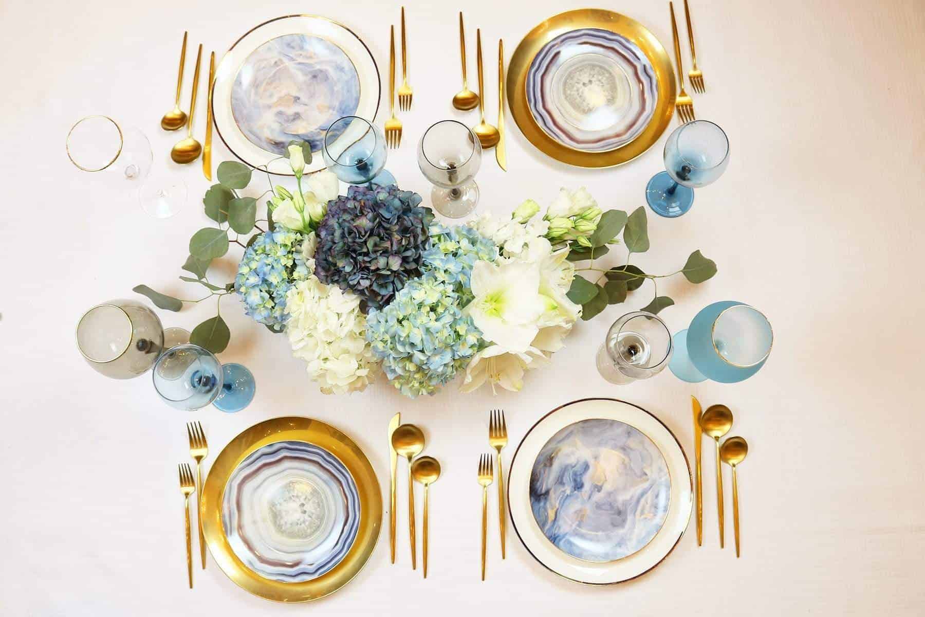 Blue Cloud Plate-Set of 4