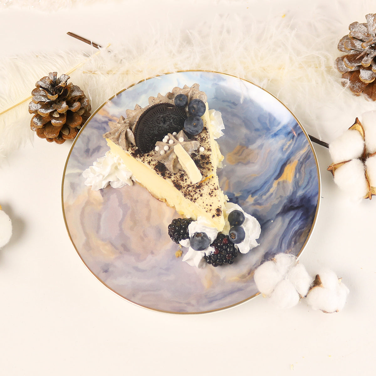 Blue Cloud Plate-Set of 4