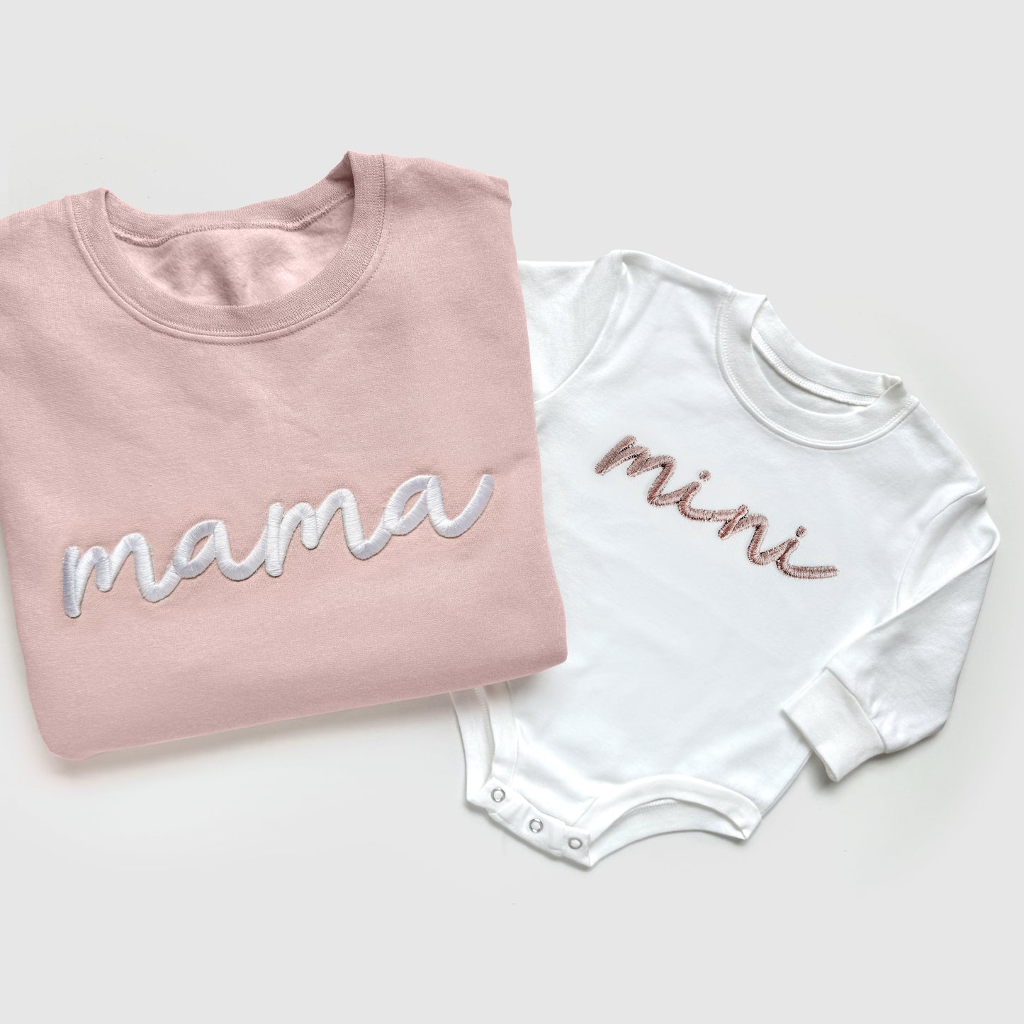 Mama & Mini Embroidered Set