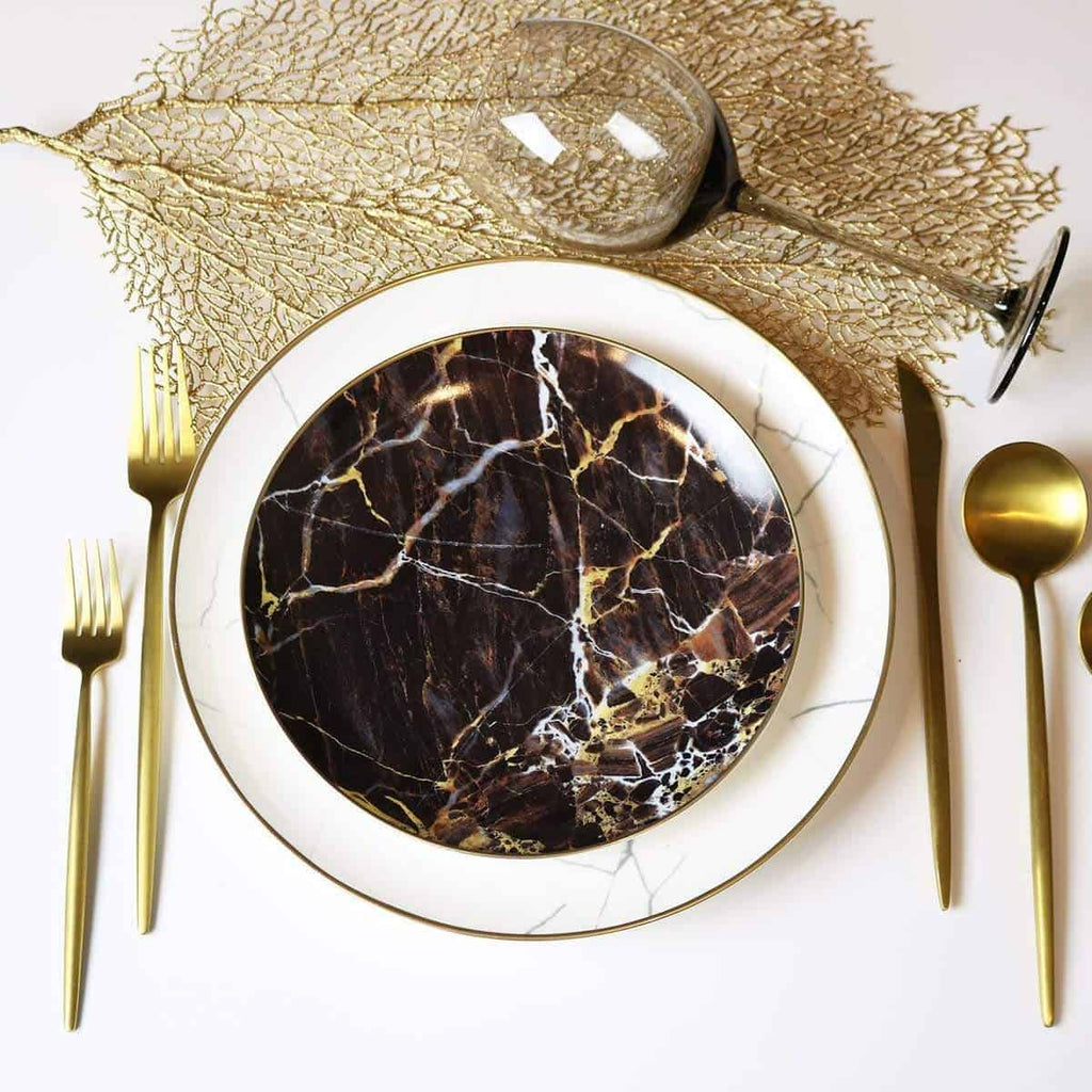 Carrara Marble Dinnerware Set - 16 Piece Set