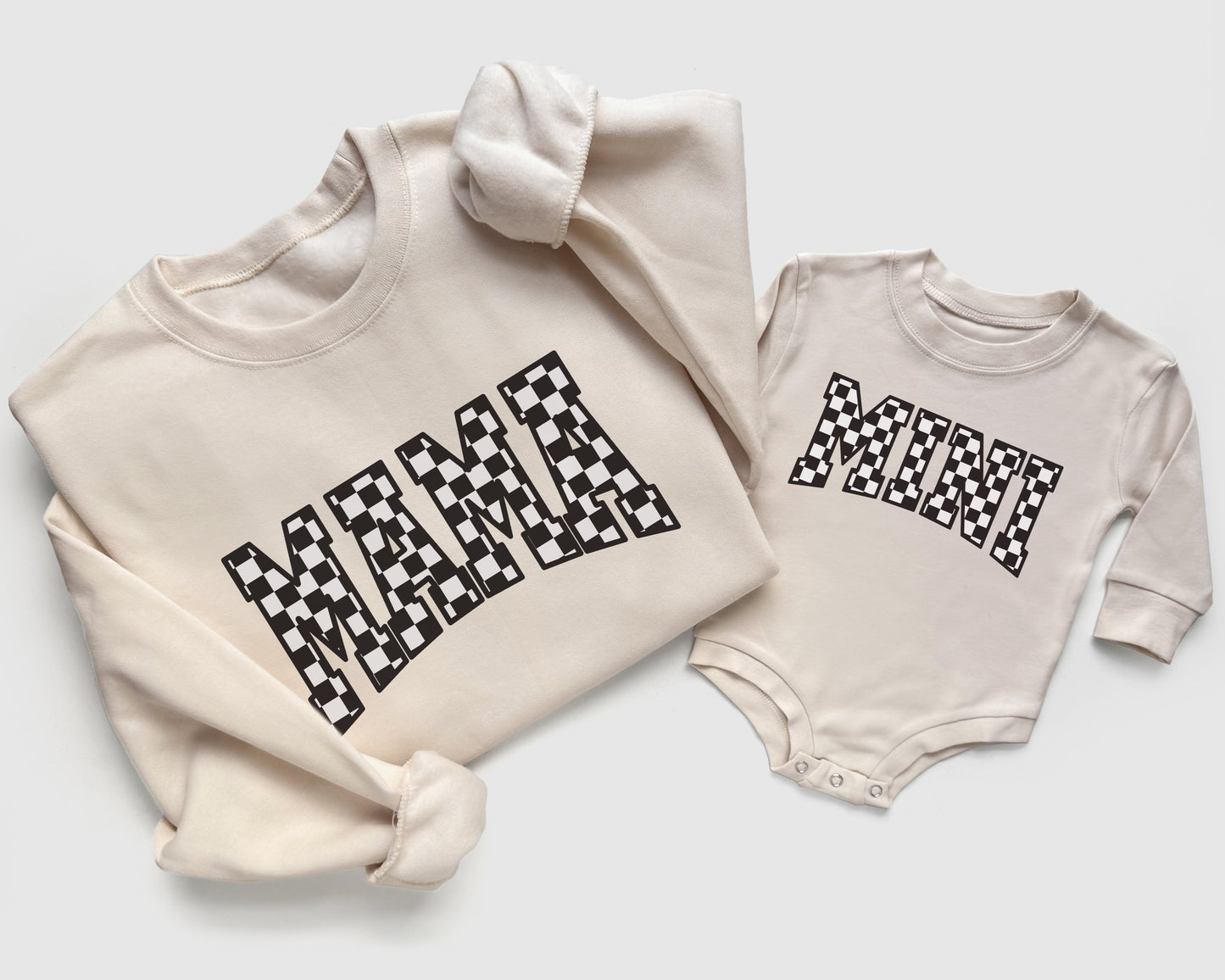Checkerboard Mama and Mini Matching Set