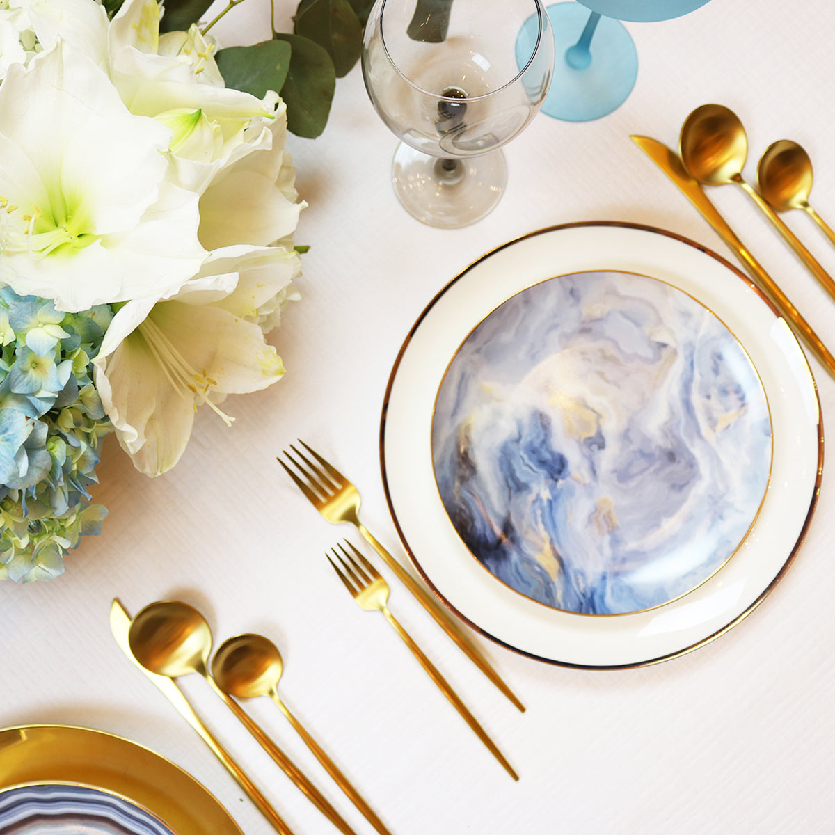 Blue Cloud Plate-Set of 4