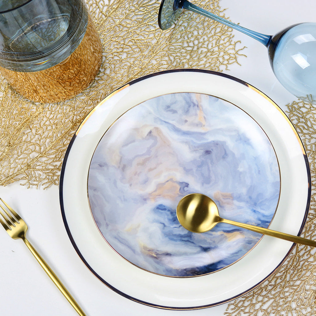 Blue Cloud Plate-Set of 4