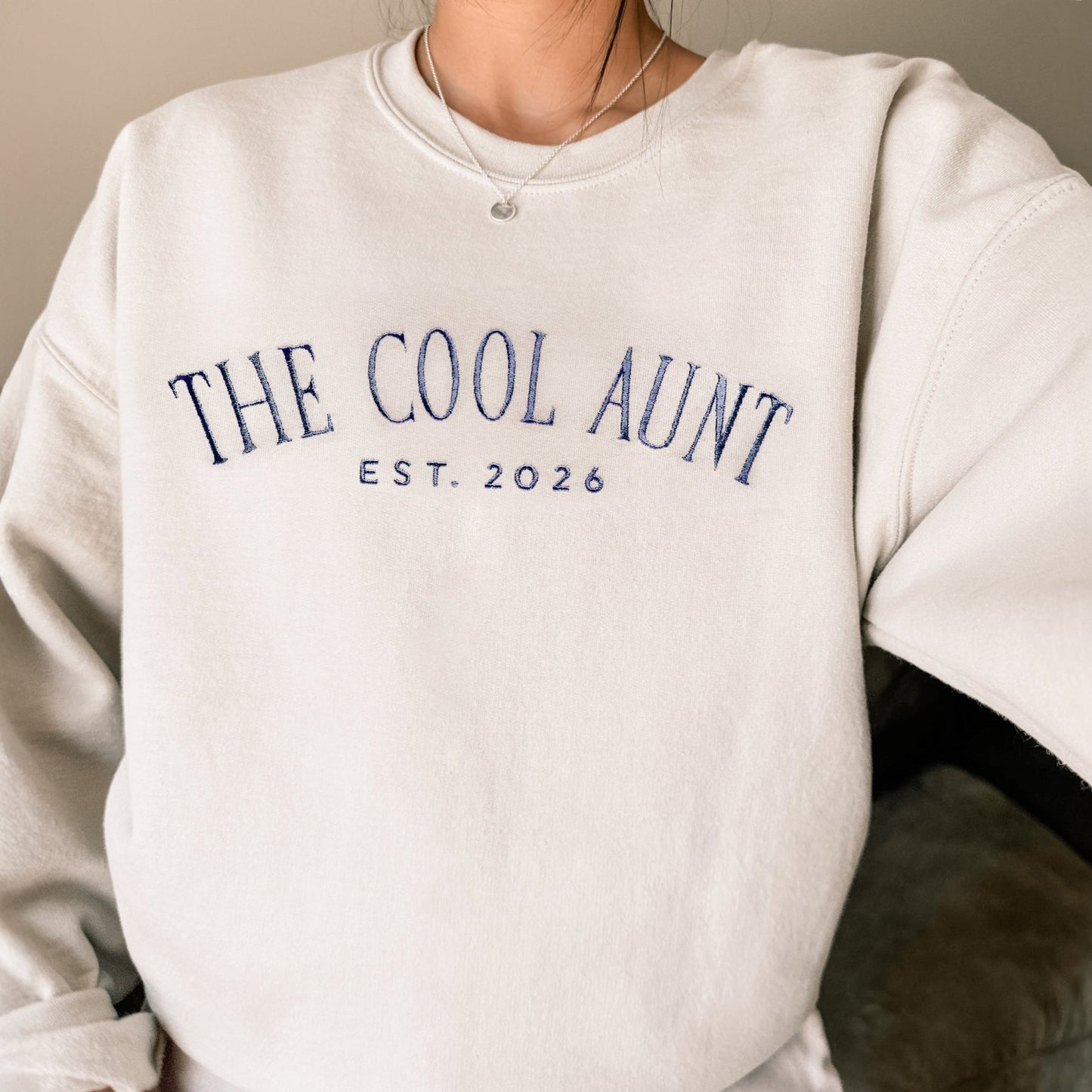Custom Embroidered Cool Aunt Sweatshirt
